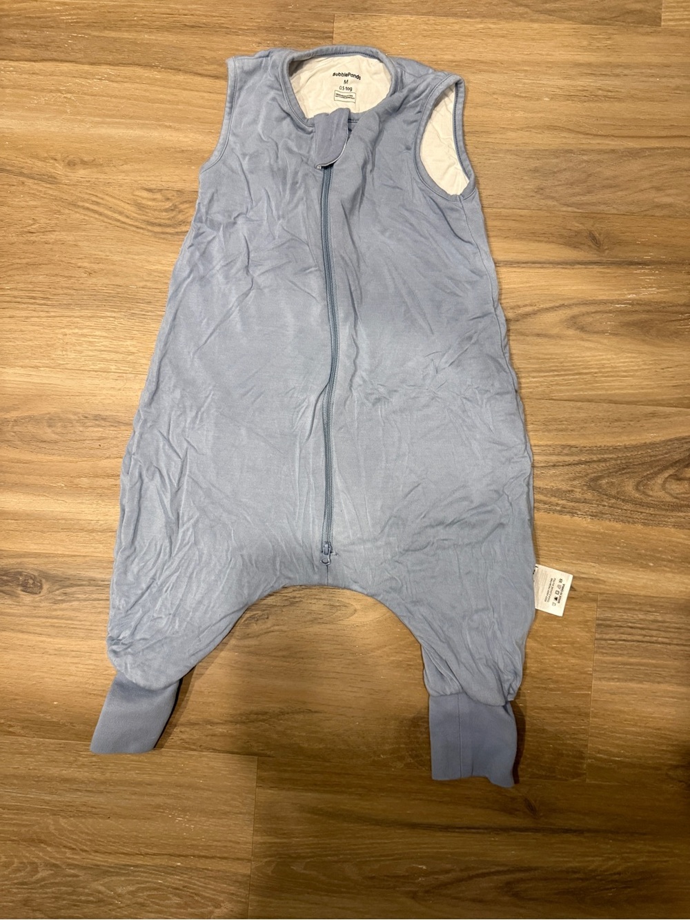 Light Blue Kids Sleep Sack with Footed Cuffs